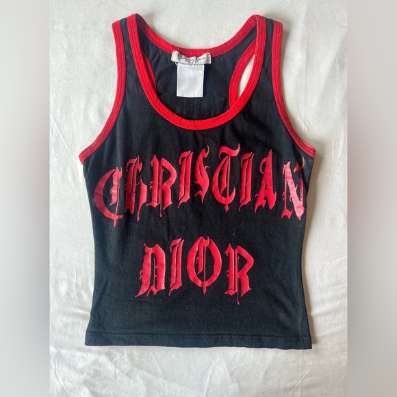 Vintage Christian Dior Gothic tank top size